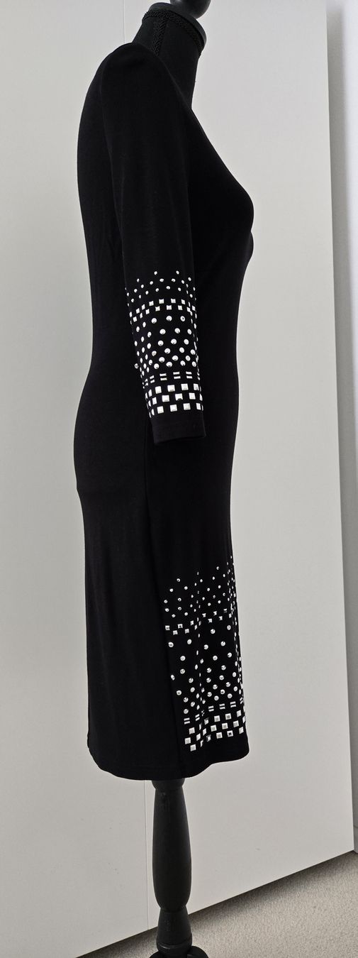 Vestiti: Kleid schwarz Grösse M mit Steinen und Muster – Usato da Rheinsulz venduto da Gilea 4