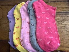 5 x Sneaker-Socken-Frühling-farbenfroh--bequem Gr: 36-40