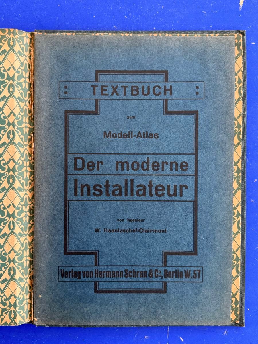 Libri: Der moderne Installateur. Modell-Atlas. ca 1900 – Usato da Adliswil venduto da buch_und_kunst 8