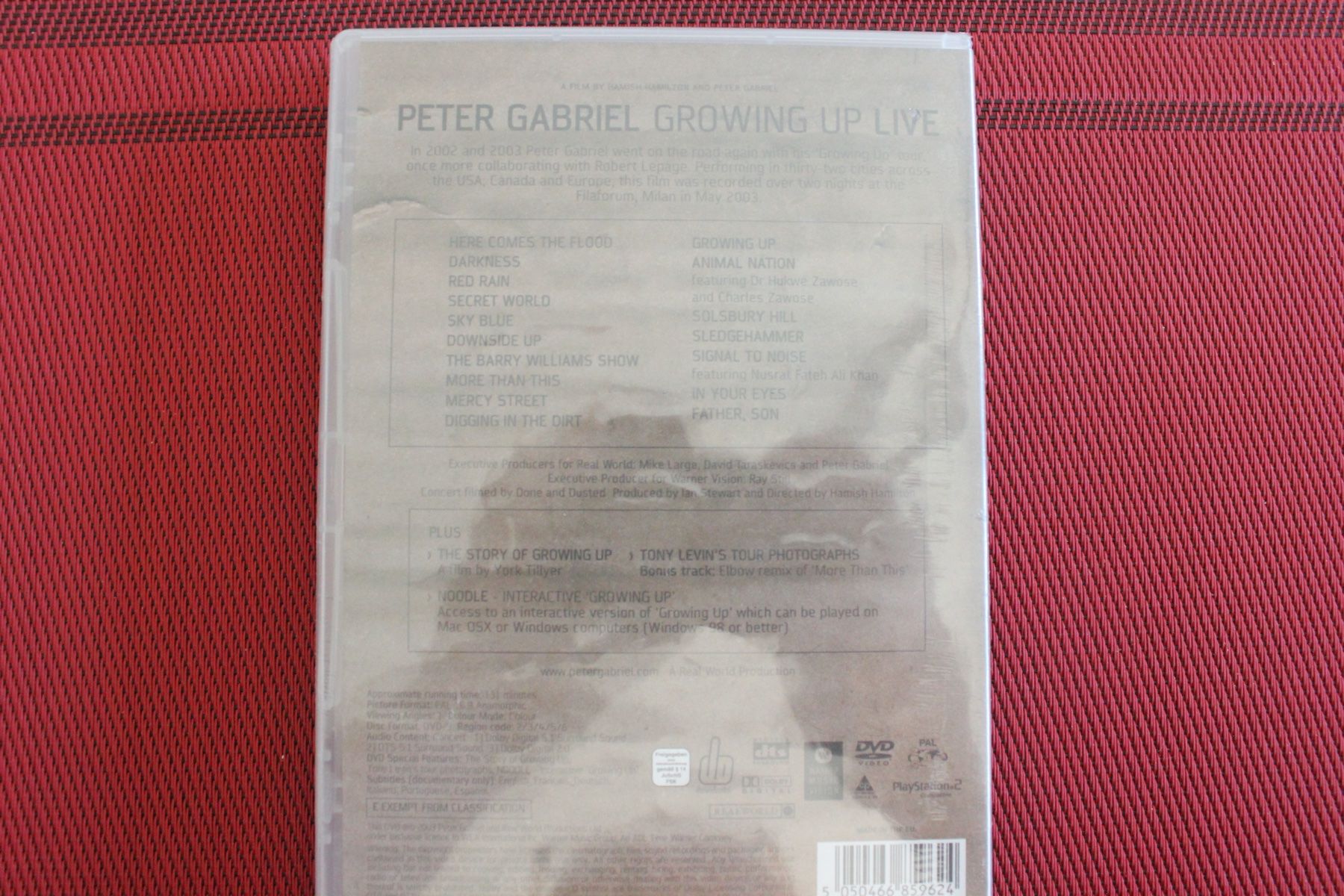 Tutti i DVDs: Peter Gabriel, growing up live, DVD(2111) – Usato da Geroldswil venduto da Schlumpfine1973 1