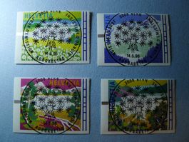 1996 Automatenmarken Jahreszeiten ET Vollstempel  11-14