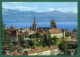 Lausanne, Le Château, la Cathédrale, ungelaufen, Grossformat