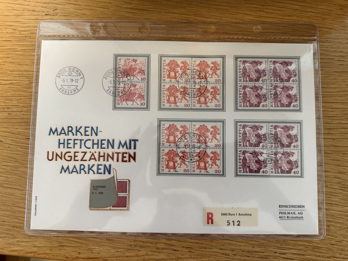 Tutti i francobolli: Luxusbrief FDC 5.1.79. Bern Markenhef  – Nuovo (secondo la descrizione) da Murgenthal venduto da Tina_4055