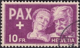 1945, PAX Nr.274 (Altes Paar), Luxusstück Zürich, K: 90.-+