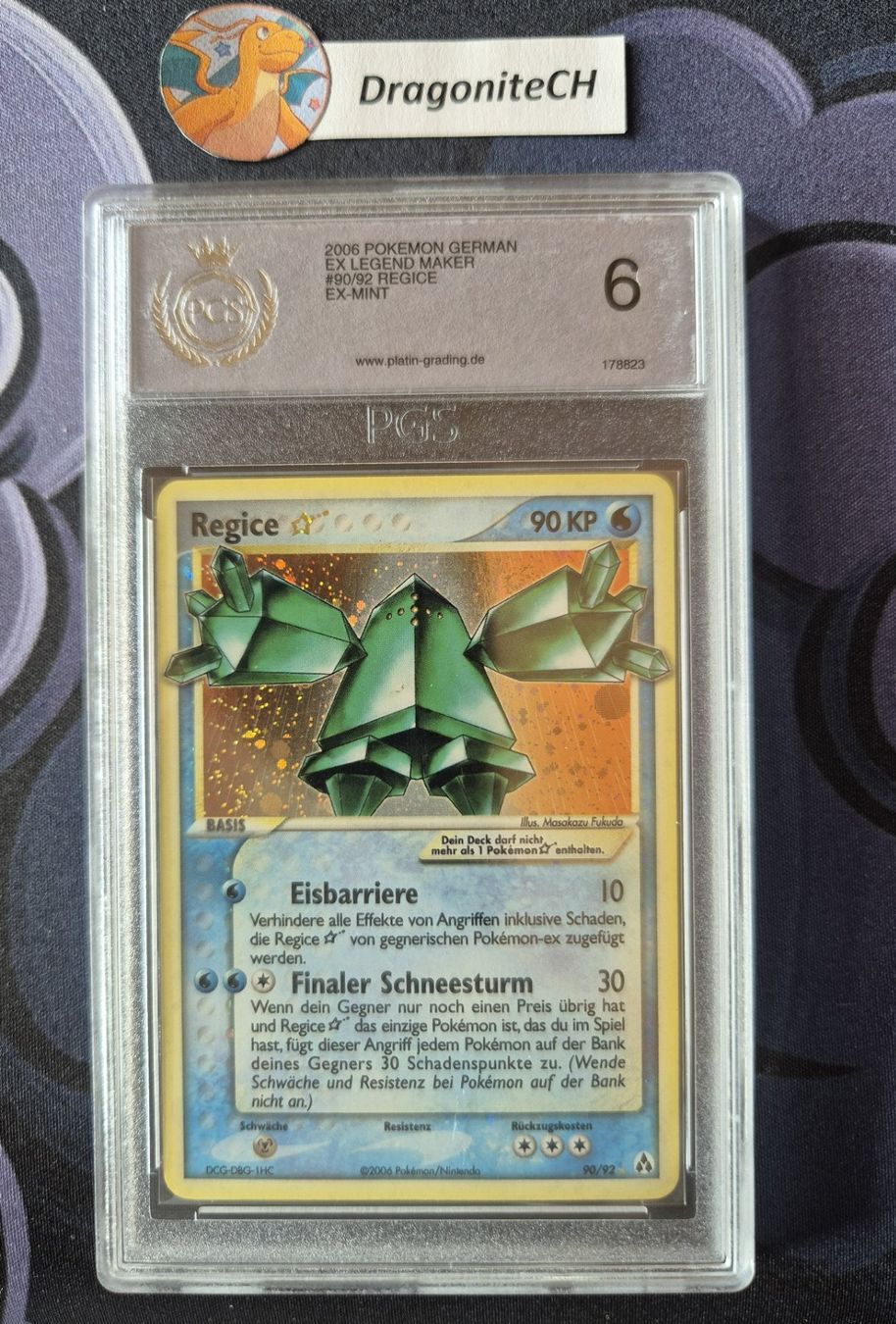 Pokémon Carte collezionabili: Pokemon Karte Regice Goldstar – Usato da Hünenberg venduto da DragoniteCH