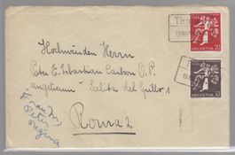 CH N° 230z et 233z sur lettre