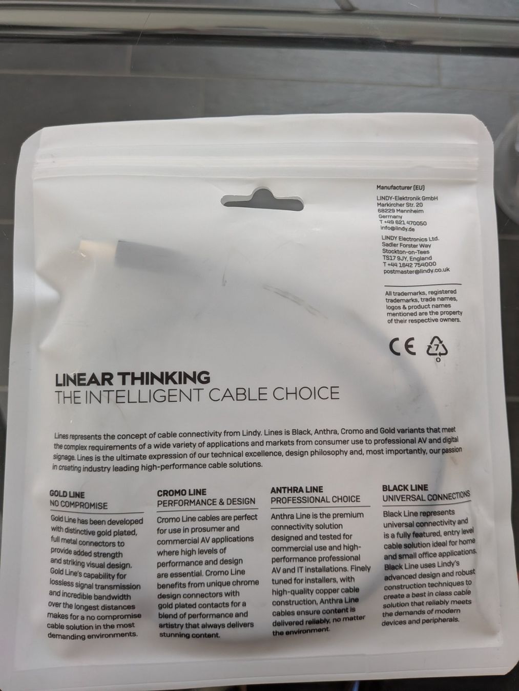 Cavi: Lindy Câble DisplayPort 1.4 de 0.5m (Slim) – Nuovo e nell'imballaggio originale da Avry-devant-Pont venduto da OBoss 2