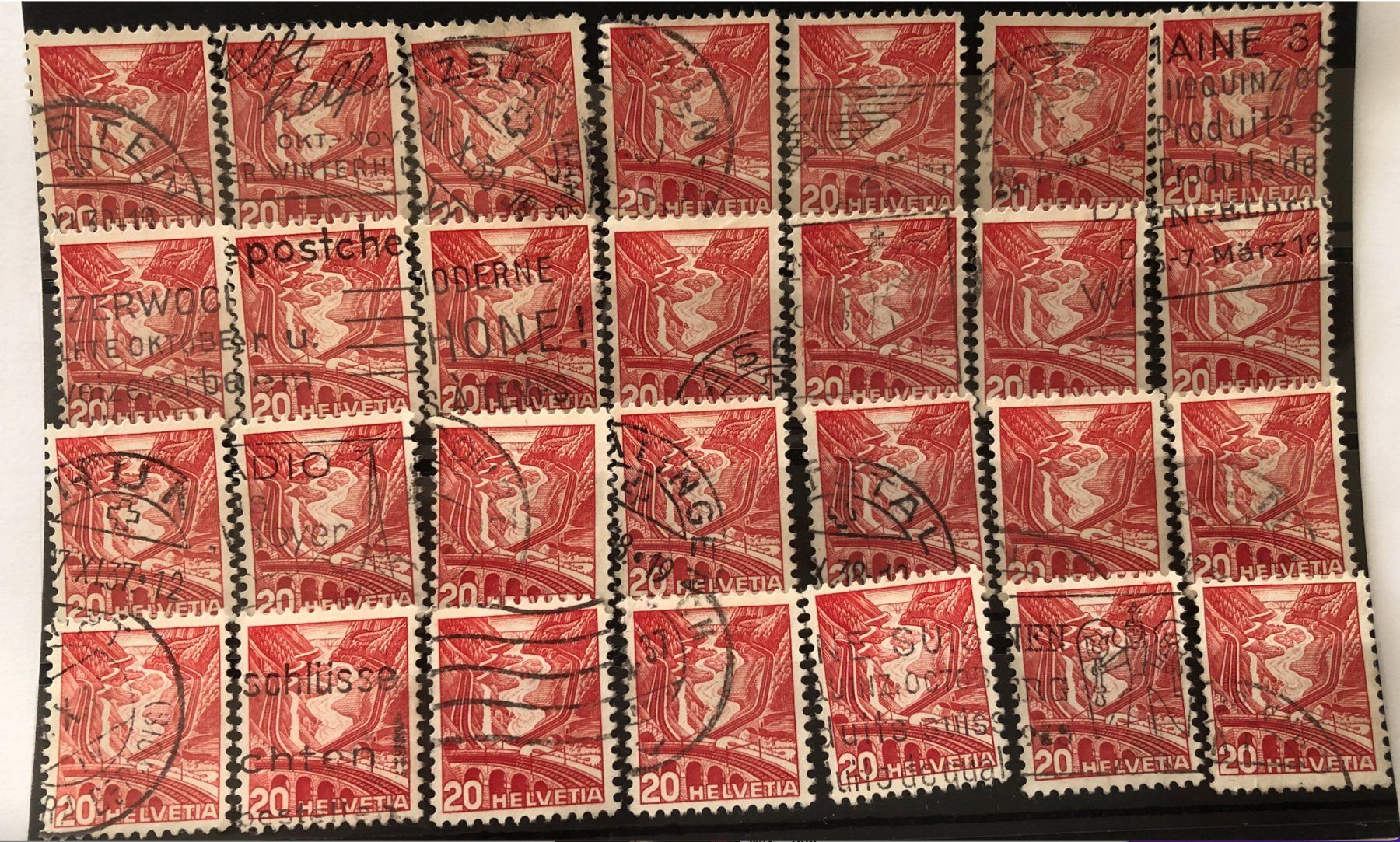 Tutti i francobolli: Nr.205 Steckkarte mit Stempel – Usato da Aarau venduto da Billa007