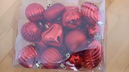 IKEA ISIG Weihnachtsschmuck Set (48-teilig) – Rot – NEU