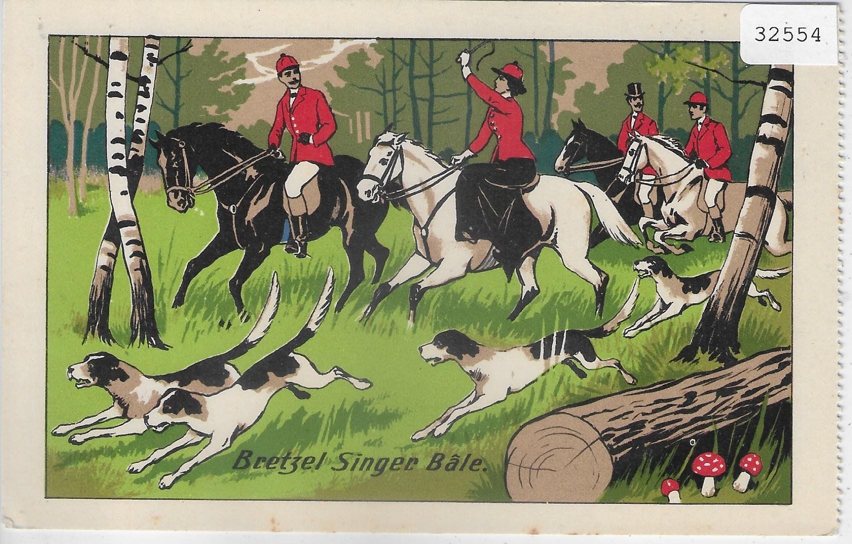 Cartoline postali: Bretzel Singer Basel - Treibjagt – Usato da Ettingen venduto da Kartenplanet