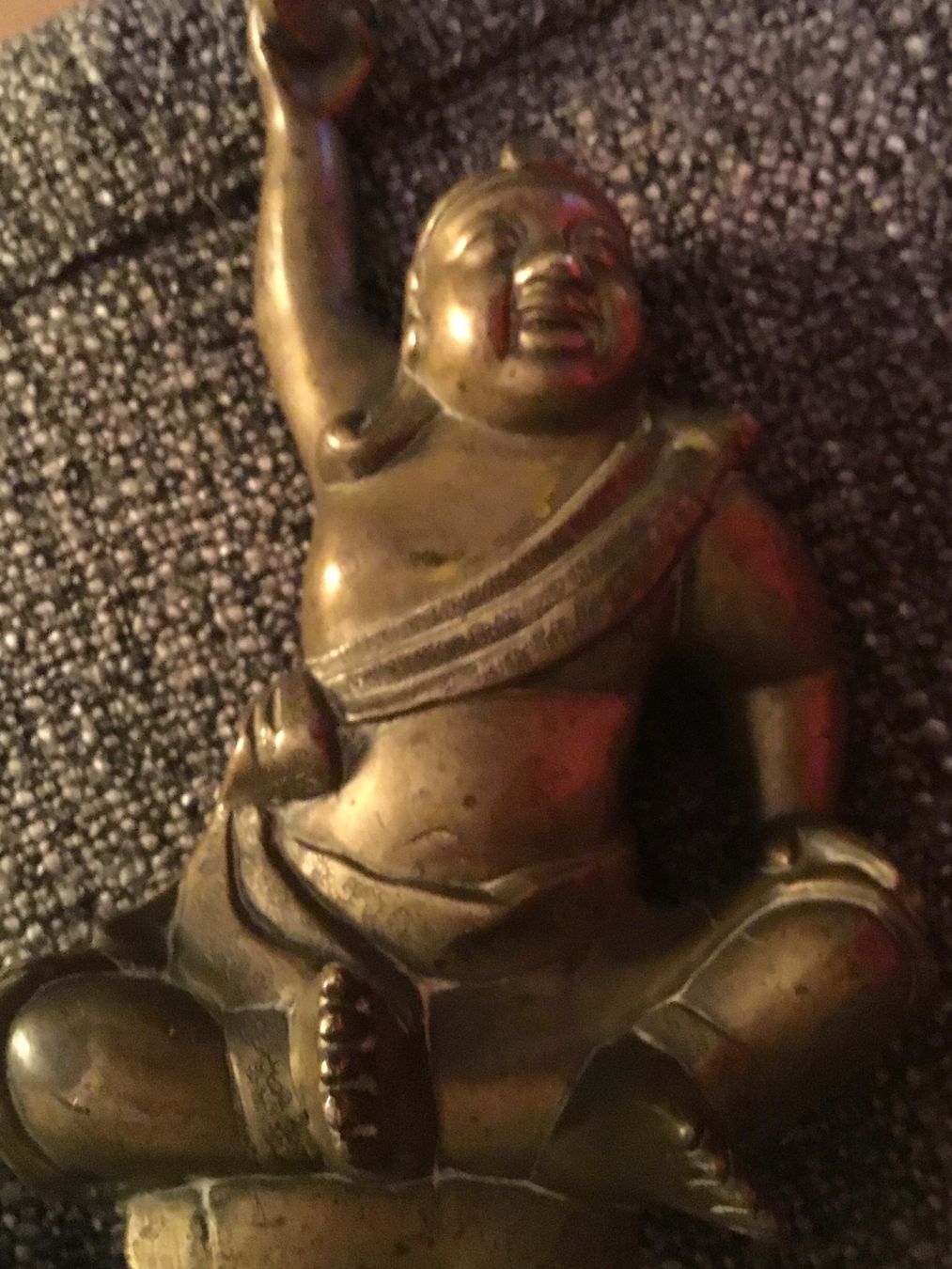 Sculture & Statue: Vintage Bronzefigur, sitzender lachender Buddha – Usato da Schlieren venduto da Jeajet 1