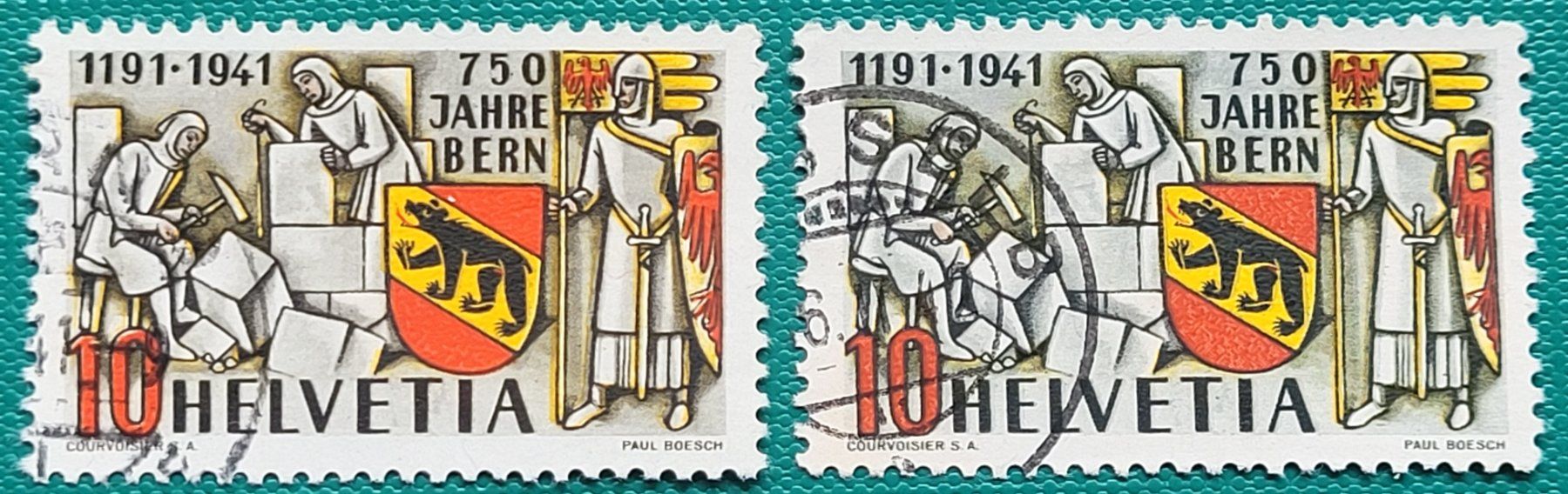Alle Briefmarken: 253c obl. signé SBK 450,- – Gebraucht aus Colombier NE von Colombier