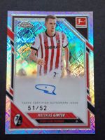 Matthias Ginter /52 Auto Refractor Freiburg Chrome 25-26