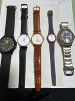 Lot 5 montres pour homme et femme diverses marques et styles