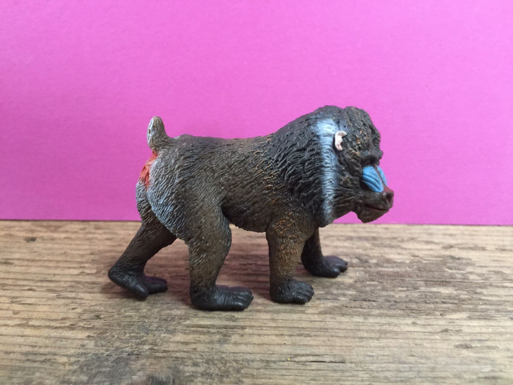 Schleich Statuette: Schleich 14715 Mandrill Männchen Affe – Usato da Ennetbaden venduto da mapa05