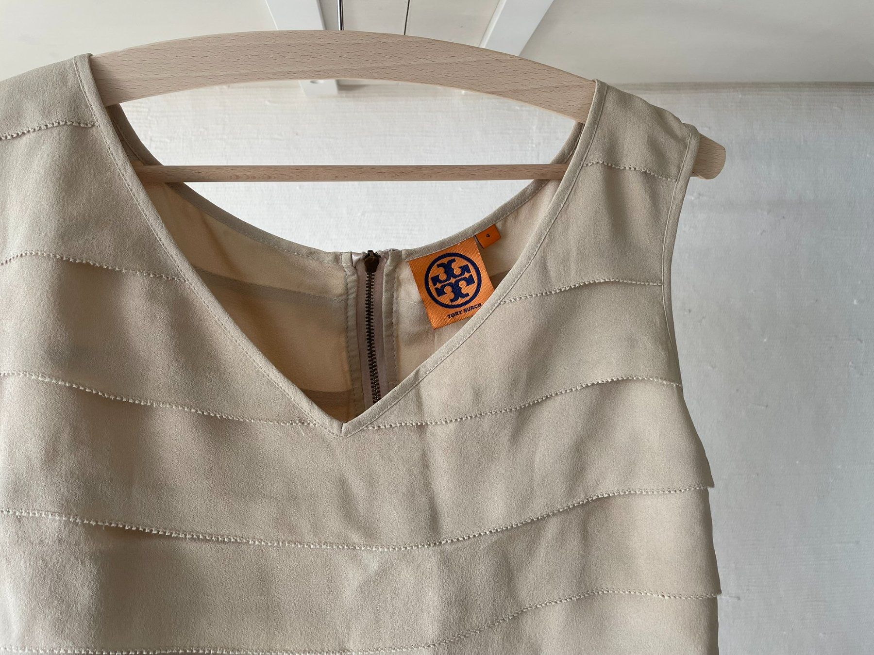 Top: haut soie tory burch s, beige – Usato da Lausanne venduto da mg_e