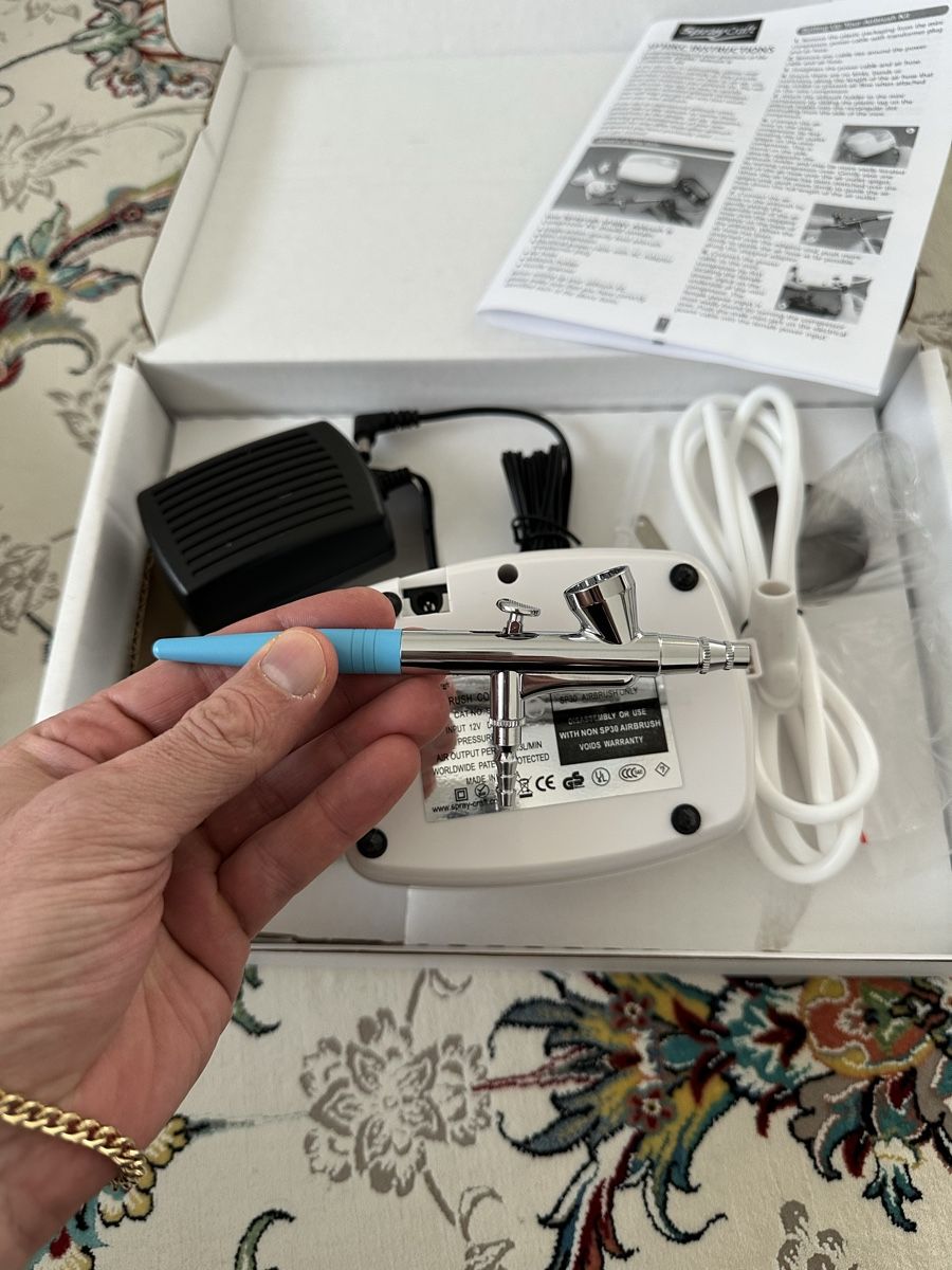 Tutti gli attrezzi: Airbrush & Compressor Kit (Top feed, Single action) / SP30KC – Nuovo (secondo la descrizione) da Maienfeld venduto da tobeyl2020 6
