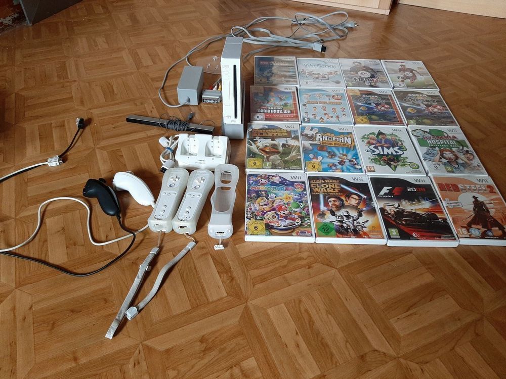 Wii console mit 17 spielen und zubehör | Kaufen auf Ricardo