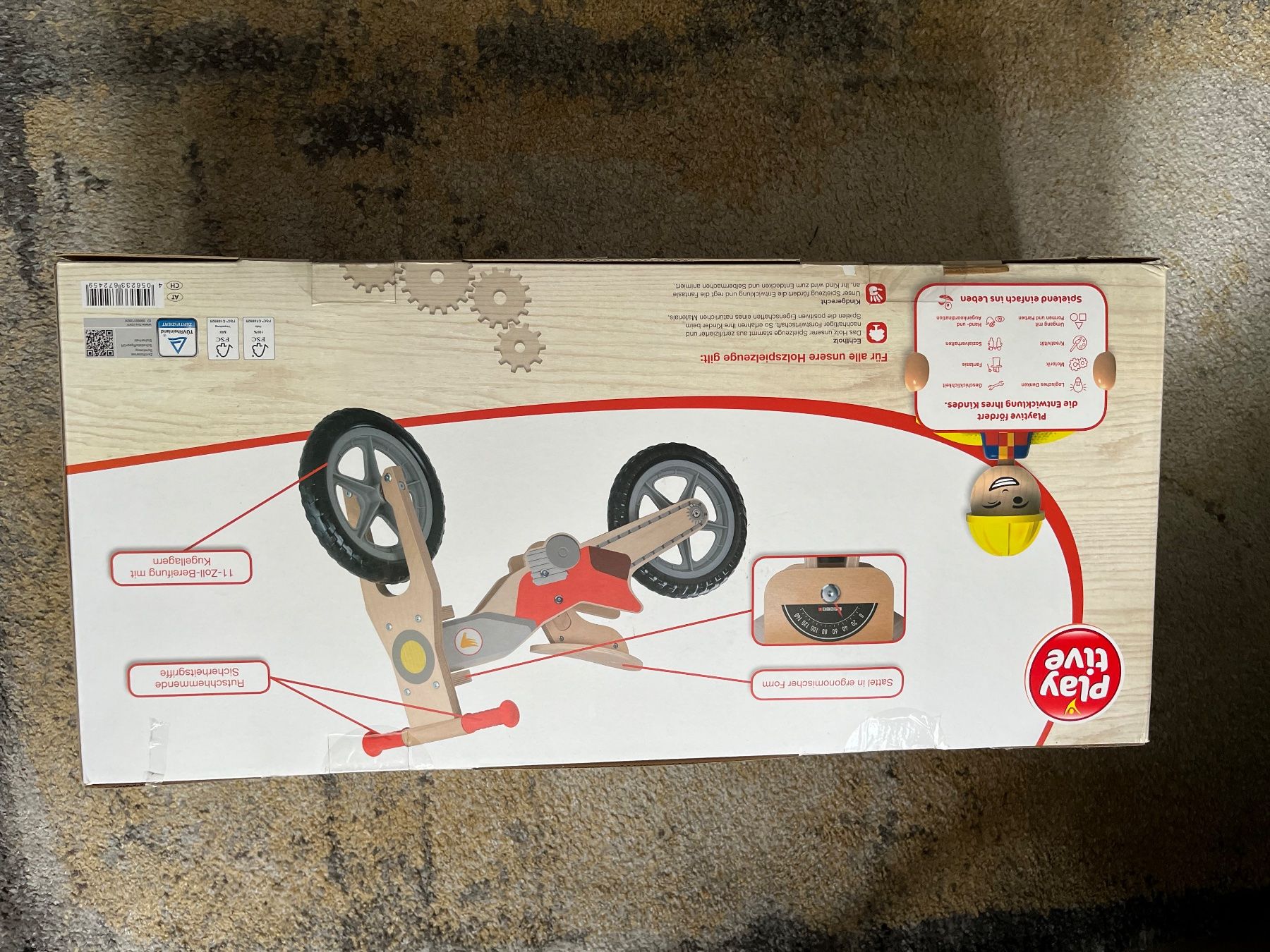 Veicoli per bambini: Kinder Holz laufrad motorrad – Nuovo e nell'imballaggio originale da Lenzburg venduto da r_mendes 1