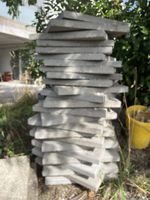 Gartenplatten Beton grau