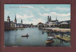 ZÜRICH von der Quaibrücke - 1908