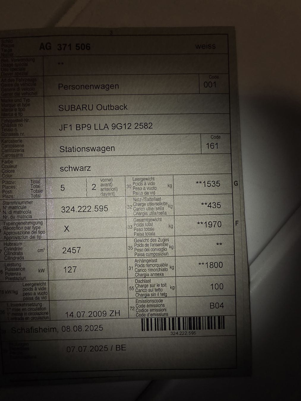 Subaru Automobili: Subaru Outback – Usato da Windisch venduto da B.B_Designs 5