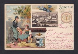 AARAU Litho 1899, Suchard-Werbekarte