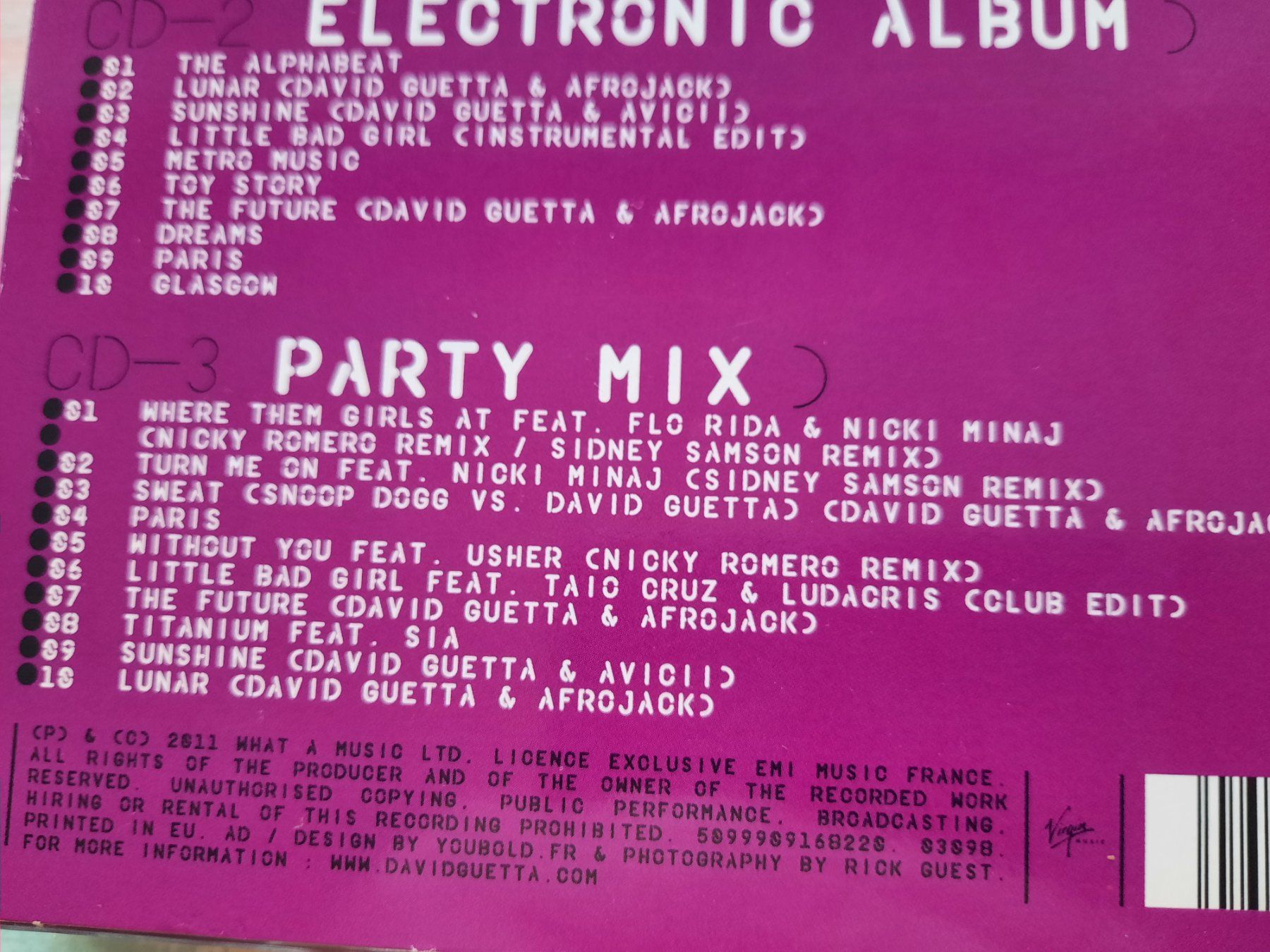 CD: 3 Cds David Guetta - Nothing but the Beat – Usato da Pully venduto da bro_n52j 3