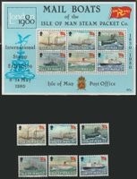Isle of Man 1980 Bateaux à vapeur Bon état