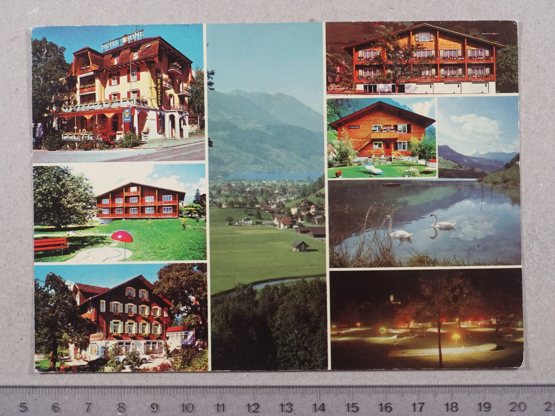 Ansichtskarten: Giswil, Hotel Krone, 1983 – Gebraucht aus Lenzburg von fh1