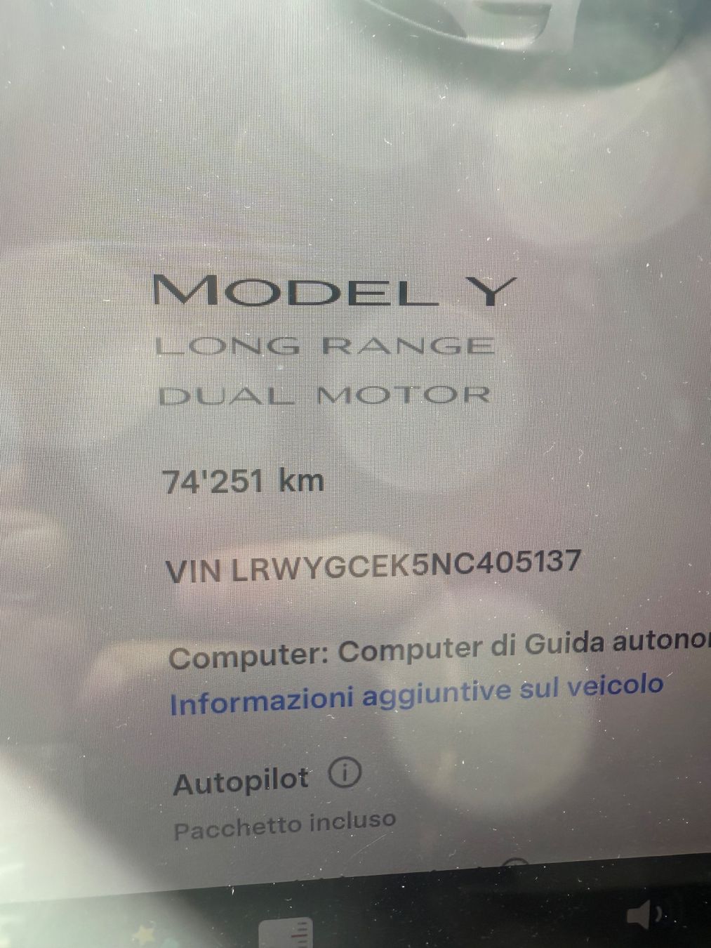 Tesla Automobili: Tesla Model Y Dual Motor Long Range 09.2022 – Usato da Riva San Vitale venduto da tft96 5