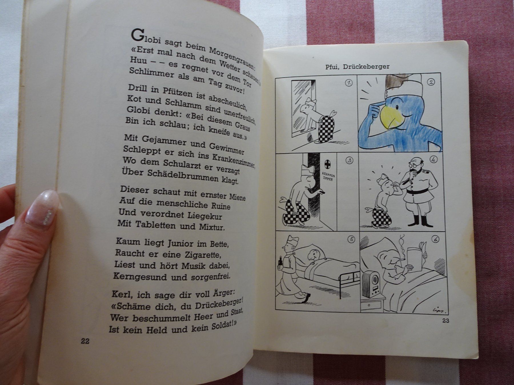Comics: Globi wird Soldat - 4. Auflage von 1960 - G276 – Gebraucht aus Küssnacht am Rigi von Bookslove 5
