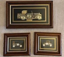 Zahnradbilder mit Uhr Buick, Ford und Rolls Royce