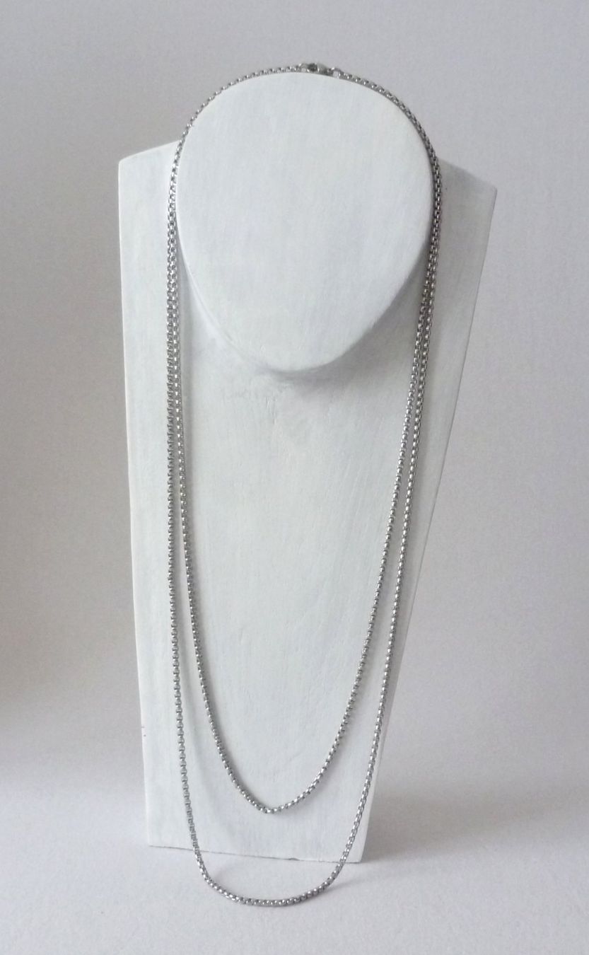 Ketten: Edelstahlkette 80cm legiert silbern – Neu und originalverpackt aus Mauren von Yeelen
