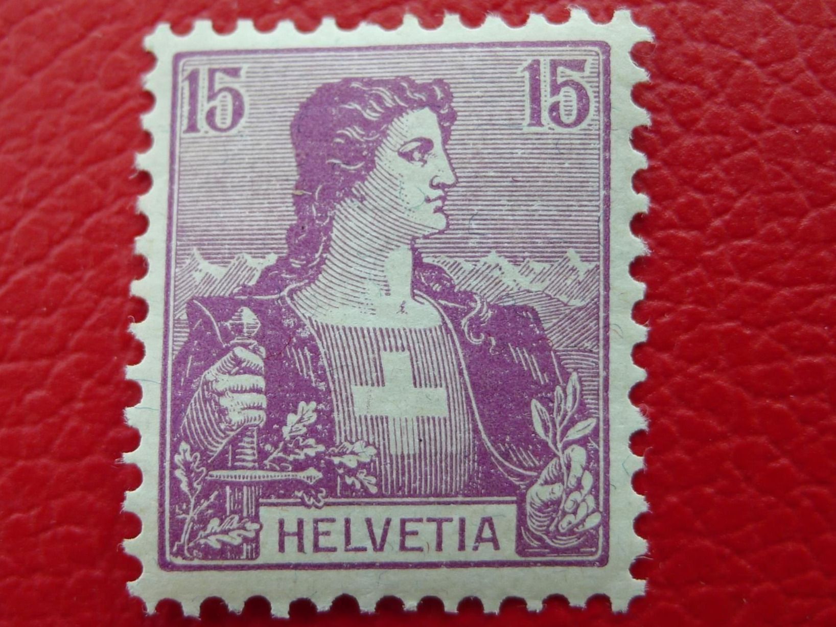 Tutti i francobolli: 1907, Brustbild I: Nr.106 postfrisch **, tadellos, Kat: 20.- – Usato da Sursee venduto da Luzernerraute