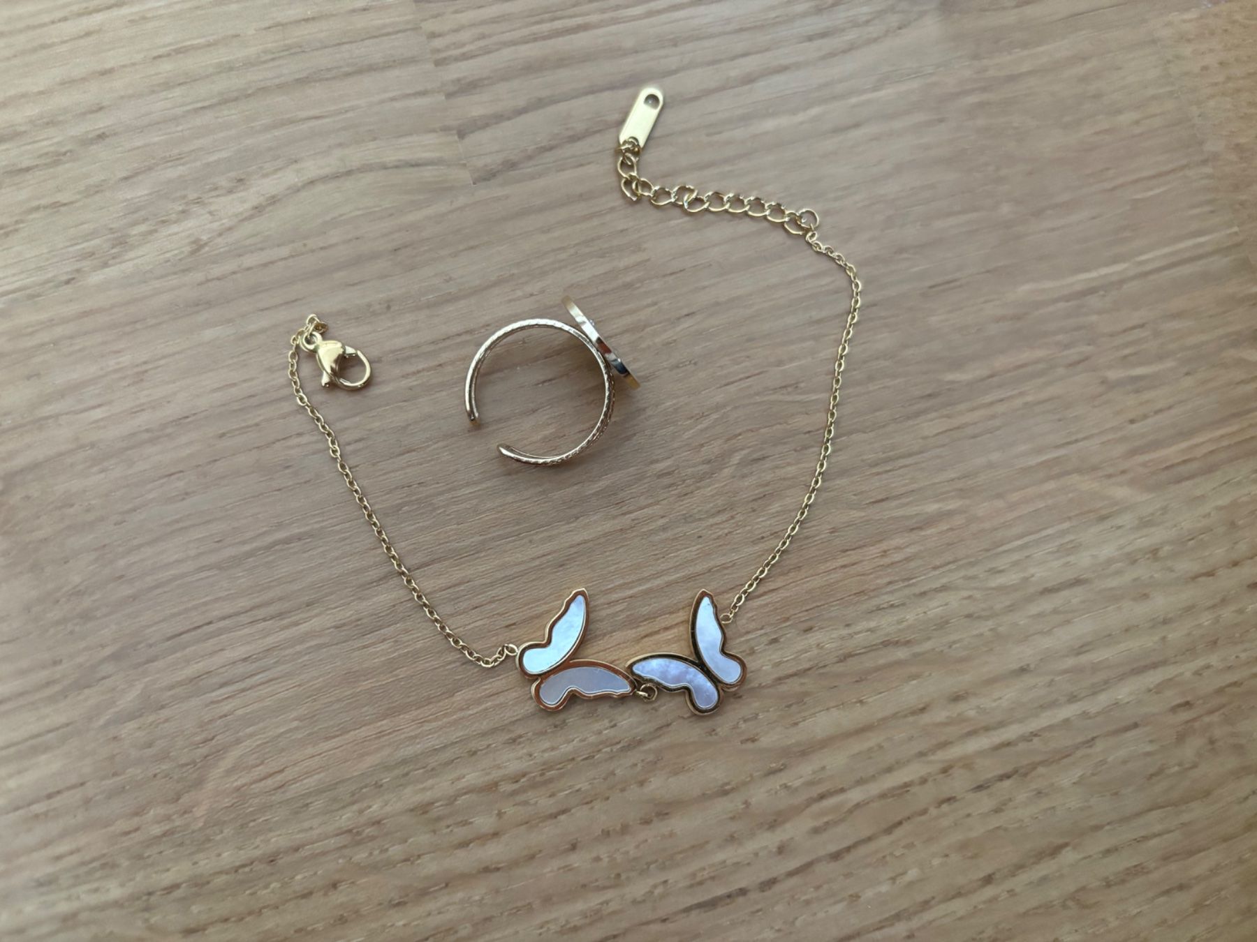 Bracciali & Braccialetti: Set Armband und Ring Schmetterlinge NEU – Nuovo (secondo la descrizione) da Stadel venduto da Chanel_5 1