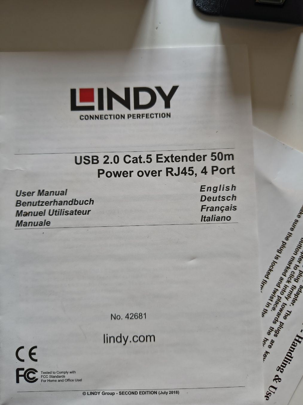 Cavi: lindy usb extender 50m – Usato da Zürich venduto da Mentalo