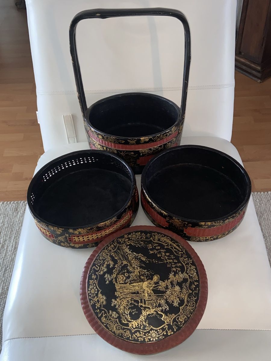 Altro in Antiquarato & Arte: Antiker Chinesischer Hochzeitkorb, 3-stufig – Usato da Düdingen venduto da Reconflo 3
