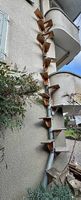 Katzentreppe aus Holz für Installation an Regenrinne