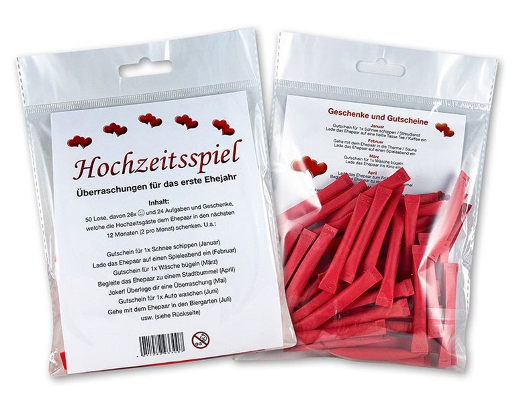 Biglietti: Hochzeitsspiel Lose Geschenk  Hochzeit – Nuovo e nell'imballaggio originale da Mauren venduto da rundumsfest
