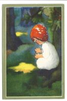 Künstlerin: Mili Weber - Fliegenpilz-Kind im Wald - 1929