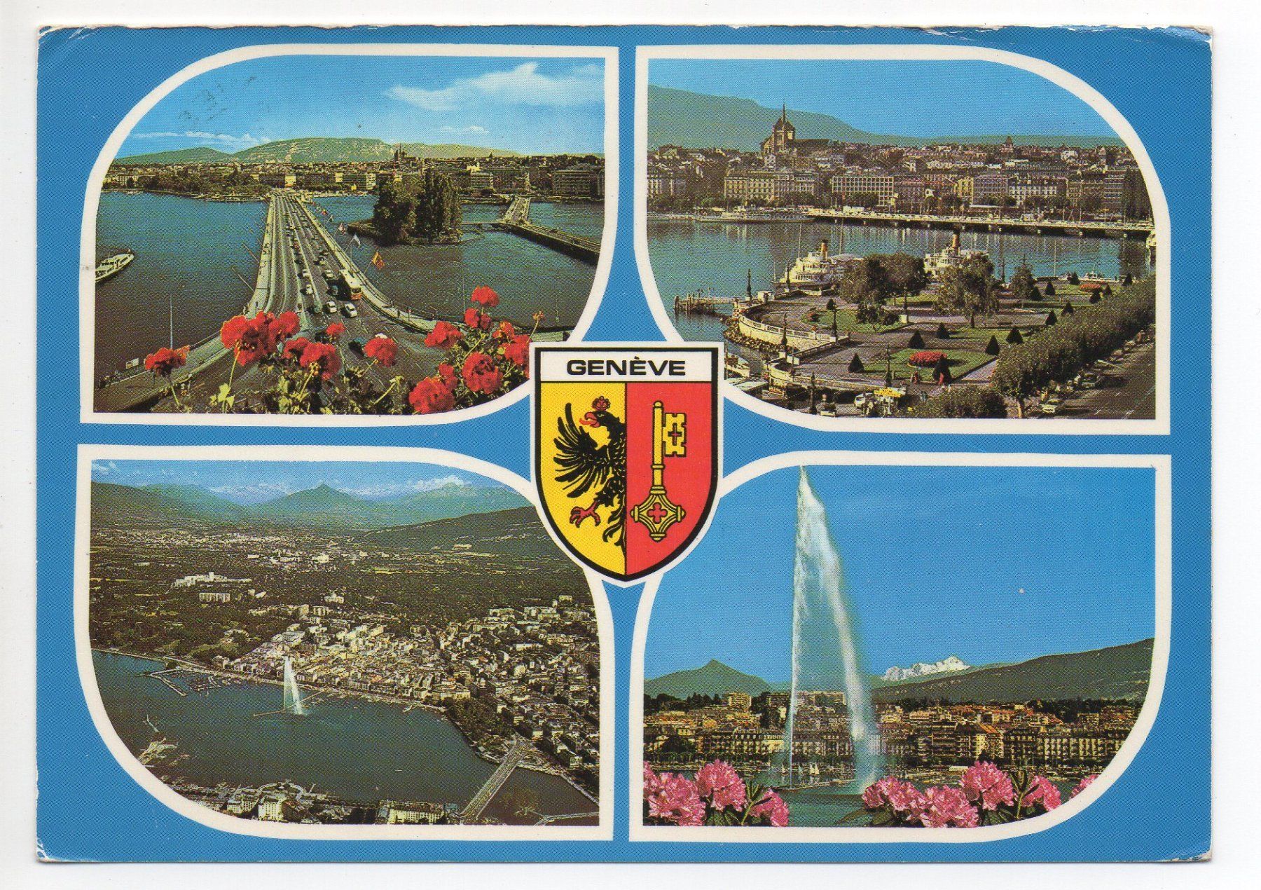 Ansichtskarten: Souvenir de GENÈVE – Gebraucht aus Jona von philajona