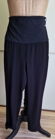 Schwarze Damen Hose mit hohem Bund, Grösse S/M42, neuwertig