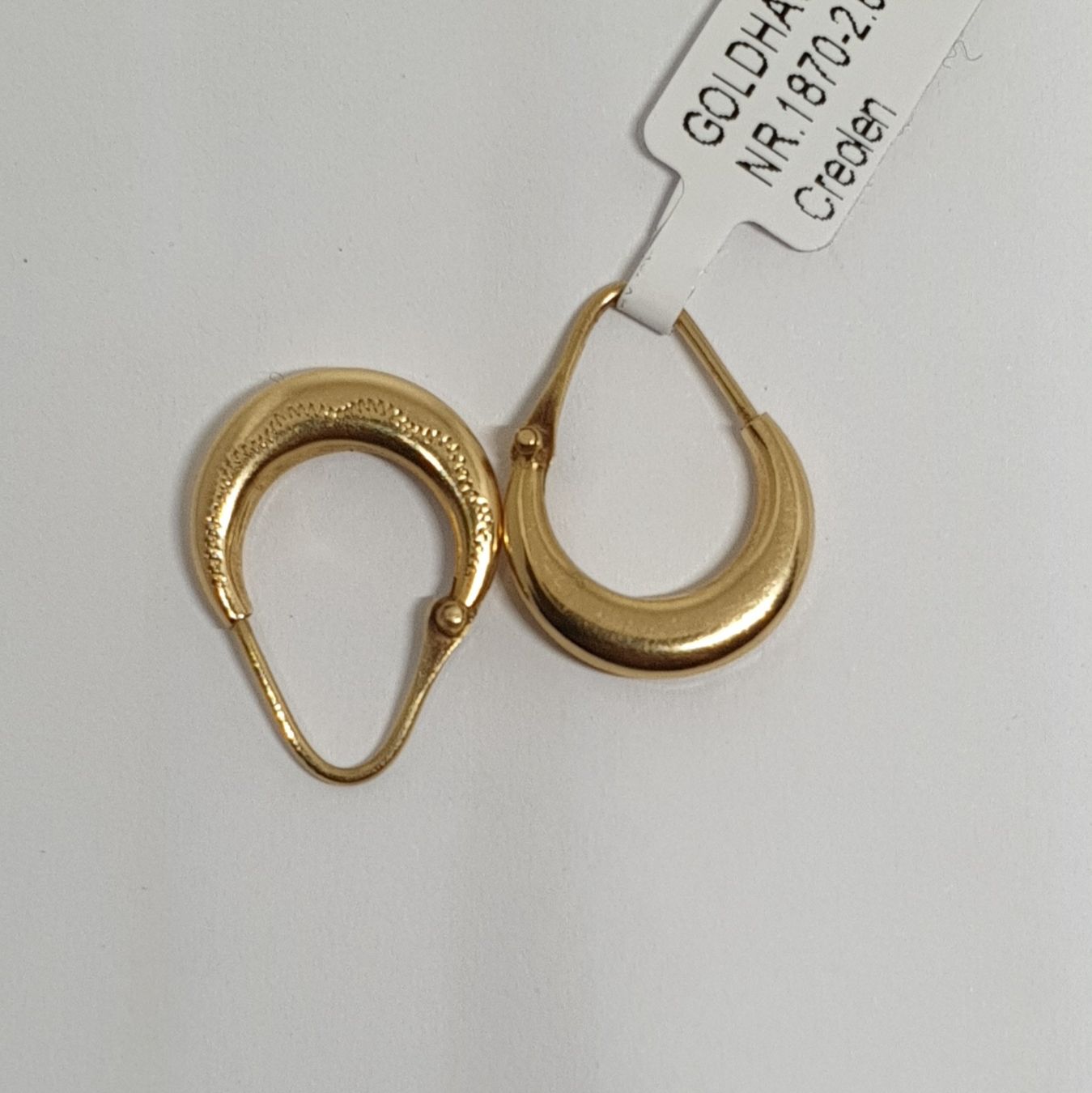Orecchini pendenti & Orecchini a lobo: Echt 18K Gold Creolen – Usato da Luzern venduto da luzerngoldhaus 4