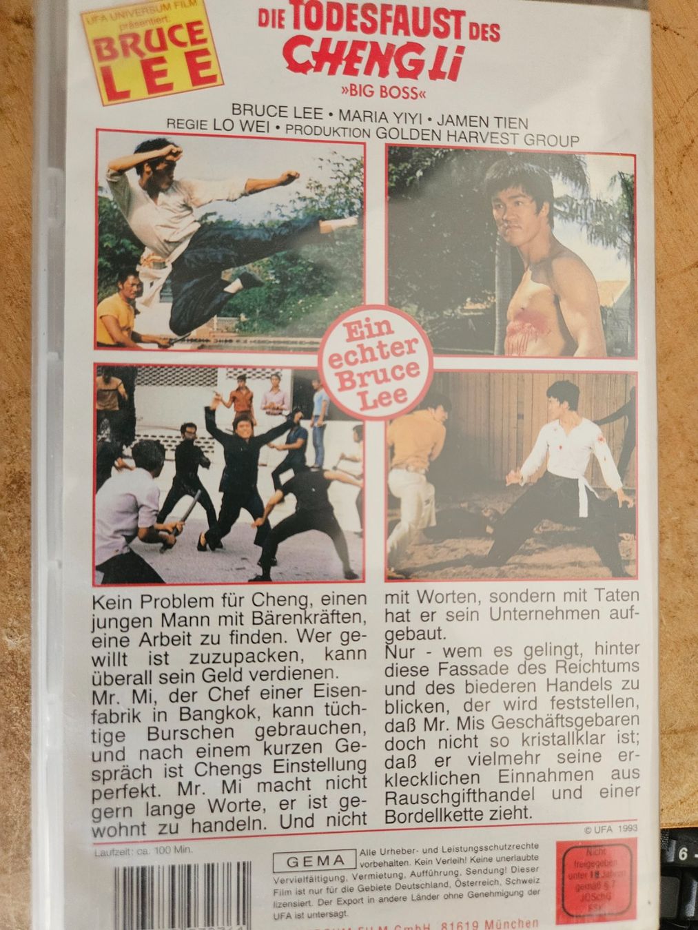 Alle VHS: Bruce Lee Die Todesfaust des Cheng Li – Gebraucht aus Zürich von lorenzo167 1