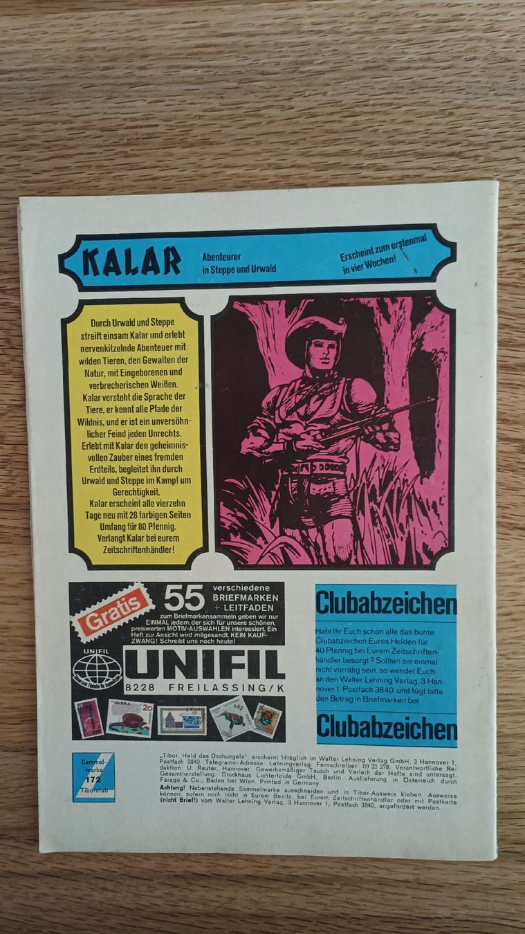Fumetti: Tibor Comic Nr. 172 – Usato da Villmergen venduto da toptip1970 1