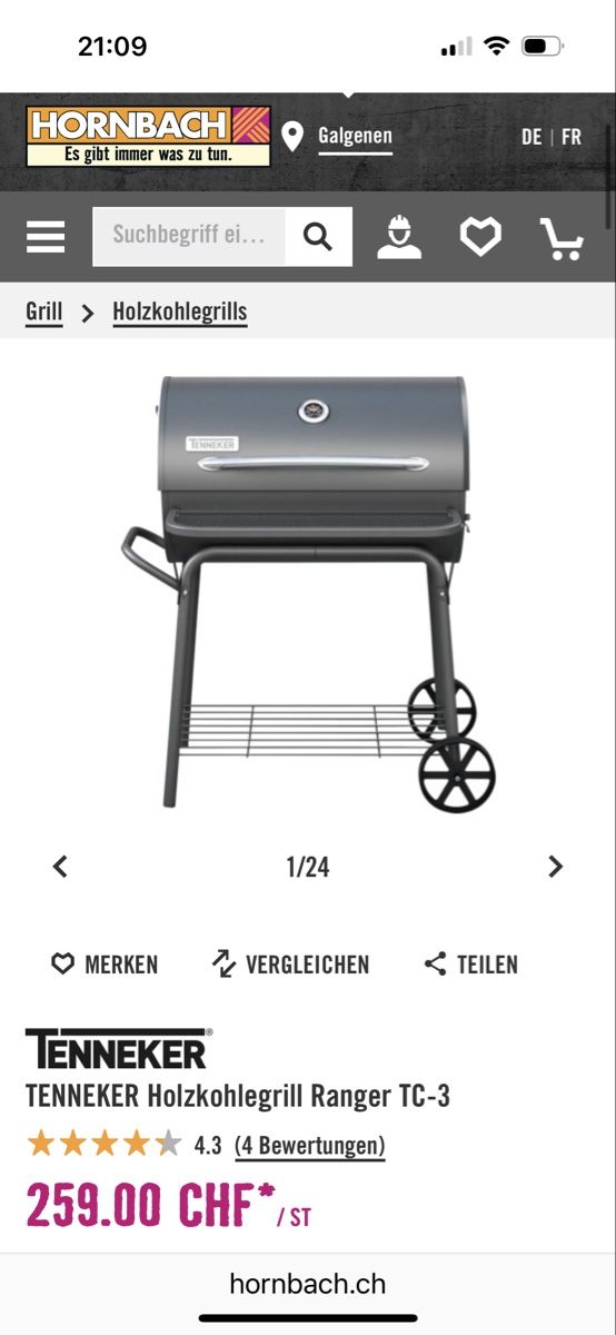 Grils: Holzkohlengrill – D'occasion à Samstagern par ailama 5