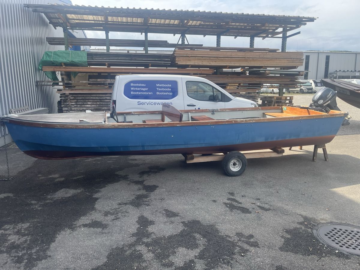 Mändli Boote: Mändli Fischerboot mit 6 Ps Aussenborder – Gebraucht aus Neuhausen von Buda8 5