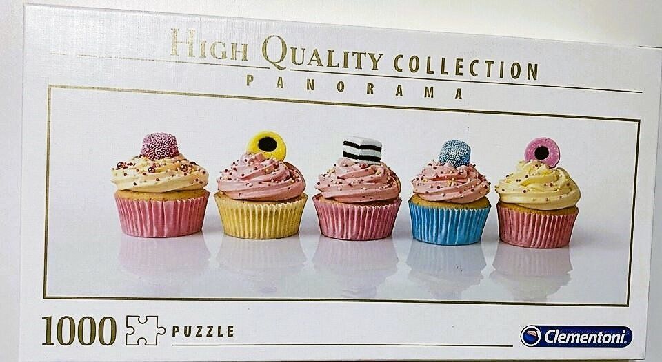 Clementoni 1000-Piece Jigsaw Puzzle - Liquorice Cupcakes Panorama