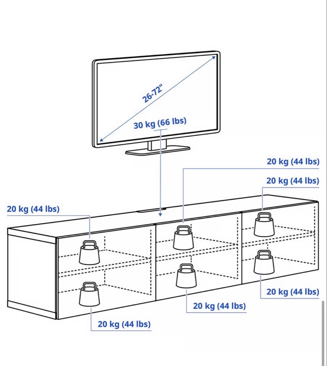 Ikea Mobili TV: TV Shelf IKEA Bestå – Usato da Zürich venduto da mar_h7x7 8